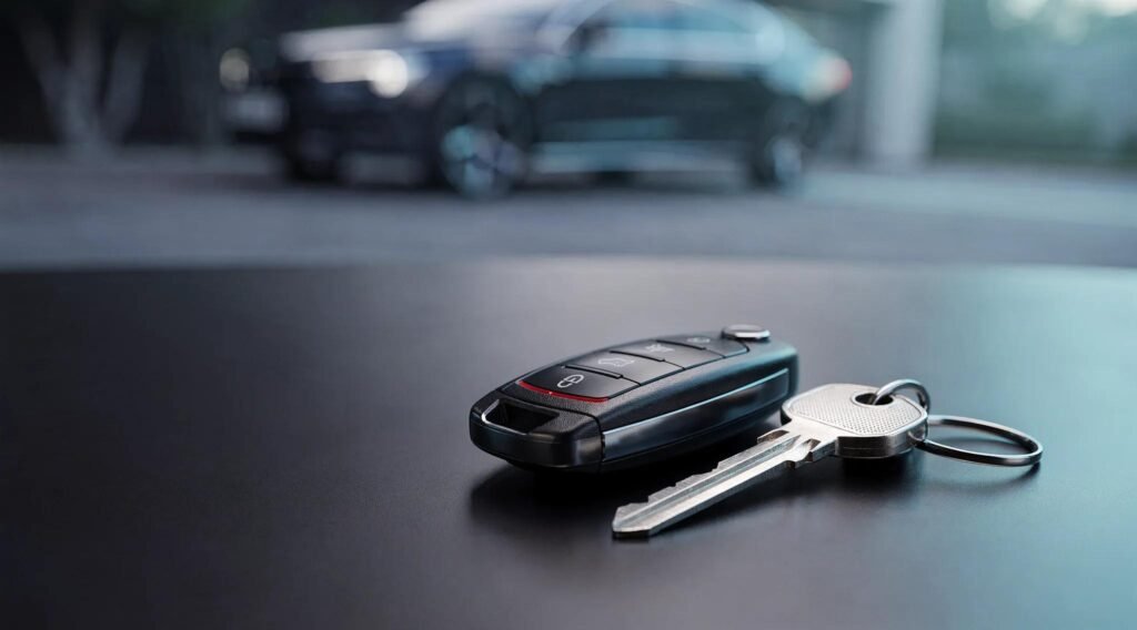 Car key fob and key for programming and remote pairing in San Antonio.